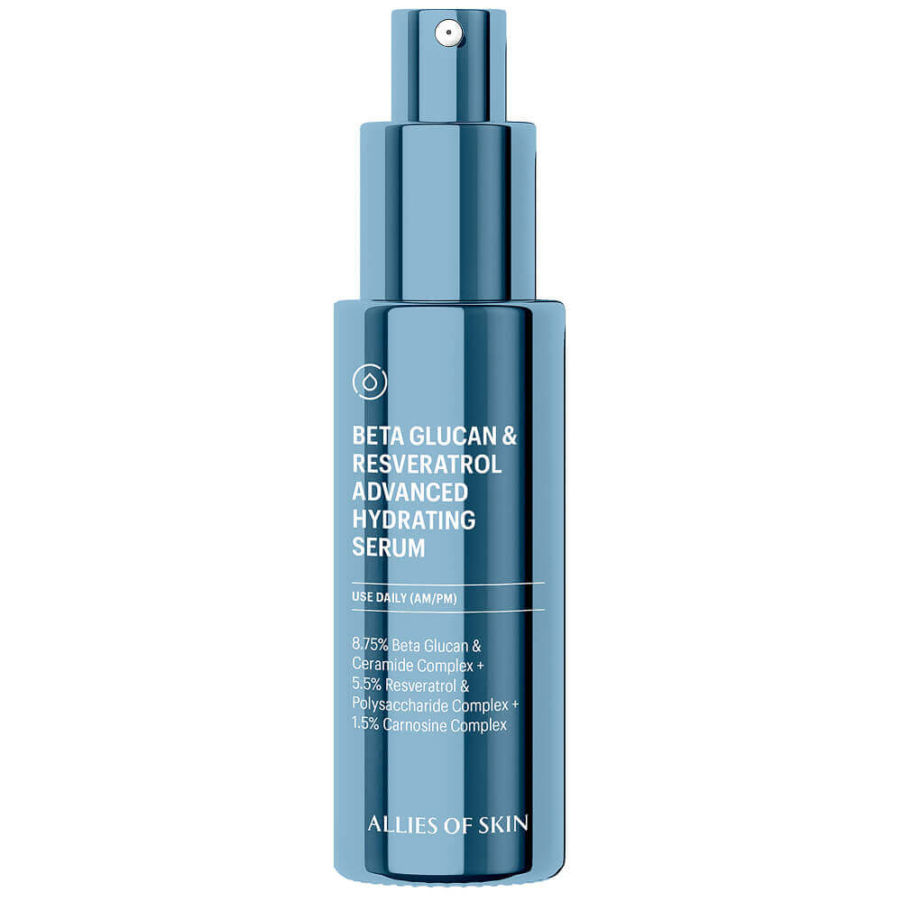 Антиоксидантная сыворотка Allies of Skin Beta Glucan &amp; Resveratrol Advanced Hydrating Serum, 30 мл
